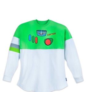 Disney Buzz Lightyear Green & White Long Sleeve Tee